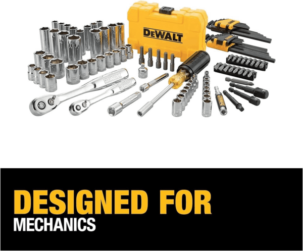 Mechanics Tools Kit and Socket Set, 1/4" & 3/8" Drive, SAE, 108-Piece (DWMT73801) - Image 4
