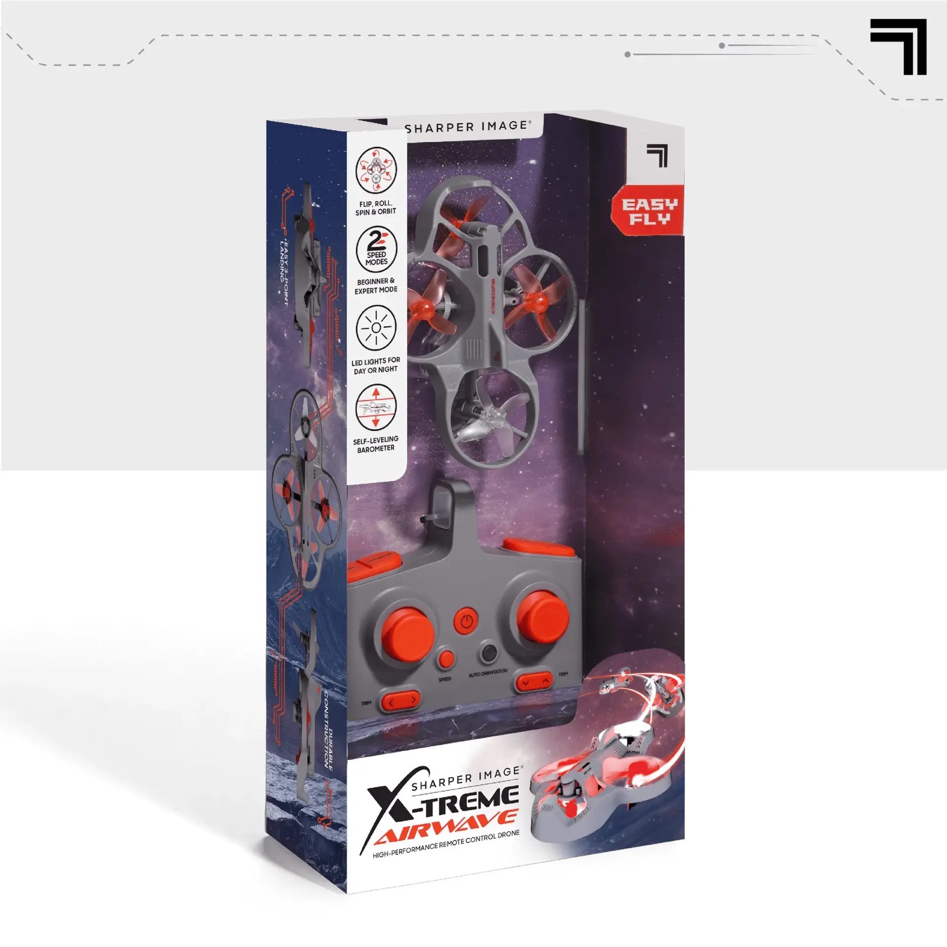 ® X-Treme Airwave Remote Control Drone, Gray, 4.19 in X 3.44 In - Image 7