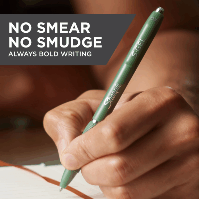 S-Gel, Gel Pens, Medium Point (0.7Mm), Green Barrel, Black Ink, 4 Count - Image 2