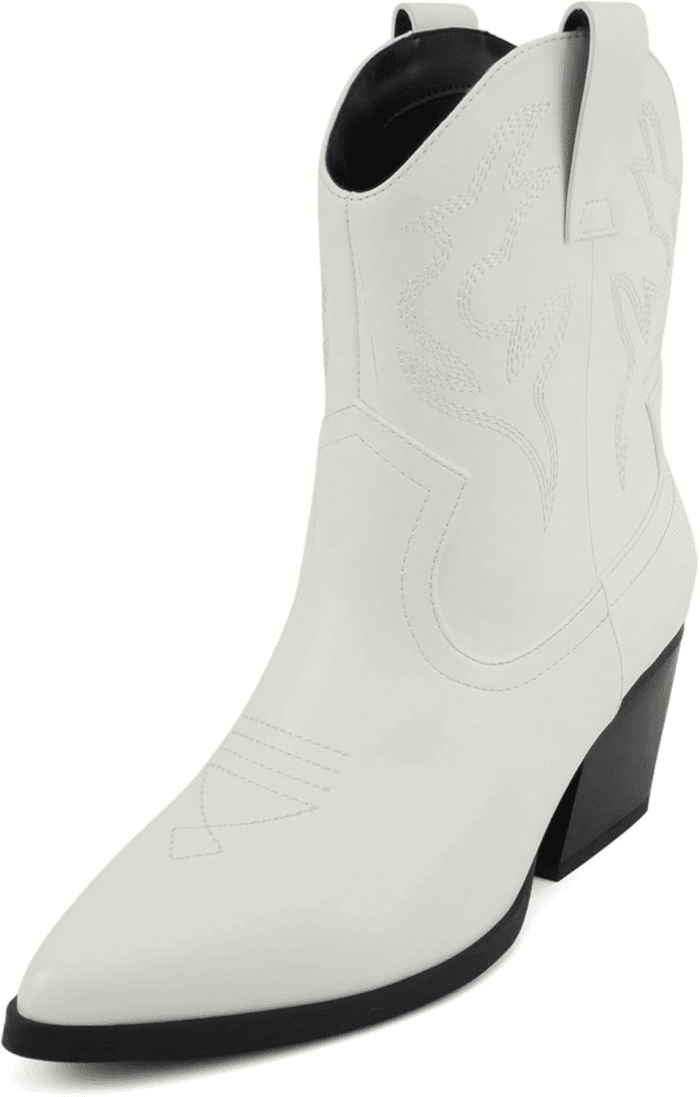 “BLAZING” ~ Women Western Bootie Pointe Toe with Low Heel (Wide Fit Available) - Image 2