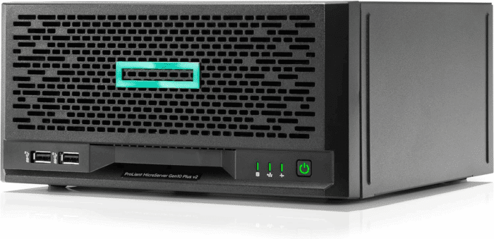 Proliant Microserver Gen10 plus V2 Tower Server W/One Intel Xeon E2314 Processor, 4‑Core 1P 16GB‑U VROC 4LFF‑NHP 180W External PS (HPE Smart Choice P69101-005)