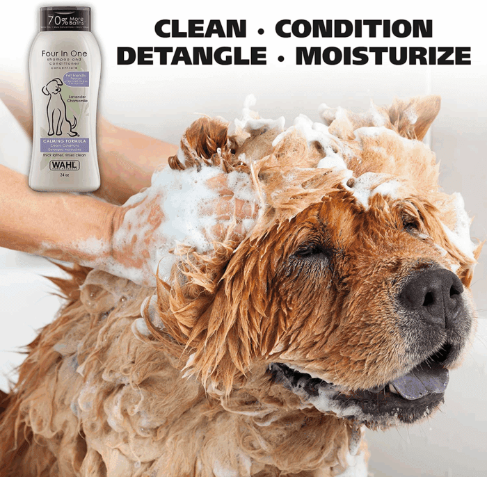 USA 4-In-1 Calming Pet Shampoo for Dogs – Cleans, Conditions, Detangles, & Moisturizes with Lavender Chamomile - Pet Friendly Formula - 24 Oz - Model 820000A - Image 2
