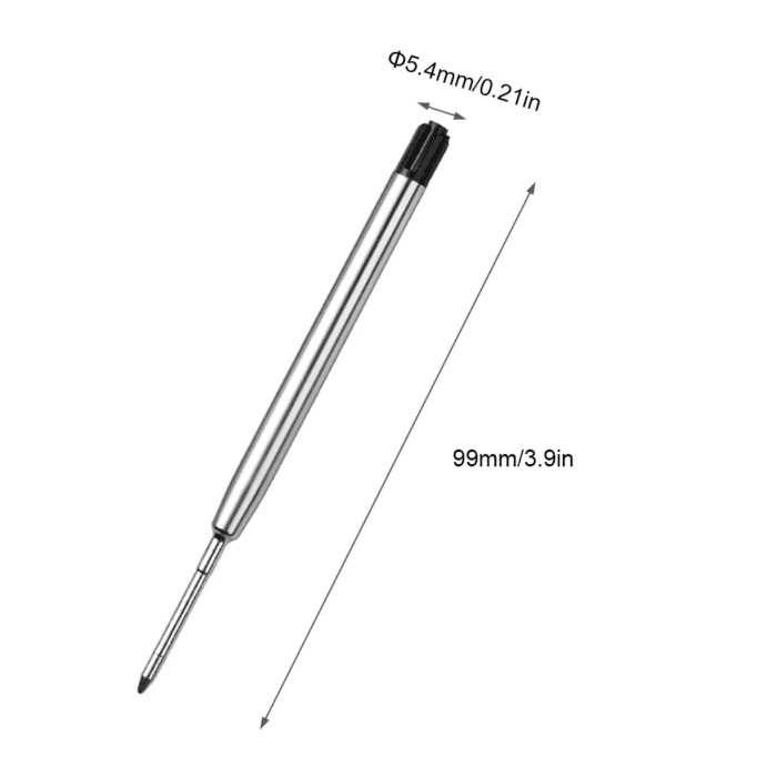 30Pcs Smooth Replaceable Universal Home Ballpoint Pen Refill Oily Metal - Image 4
