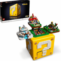 Super Mario 64 Question Mark Block 71395, 3D Model Set for Adults with 4 Microscale Game Levels: Peach’S Castle, Bob-Omb Battlefield, Cool Mountain and Lethal Lava Trouble