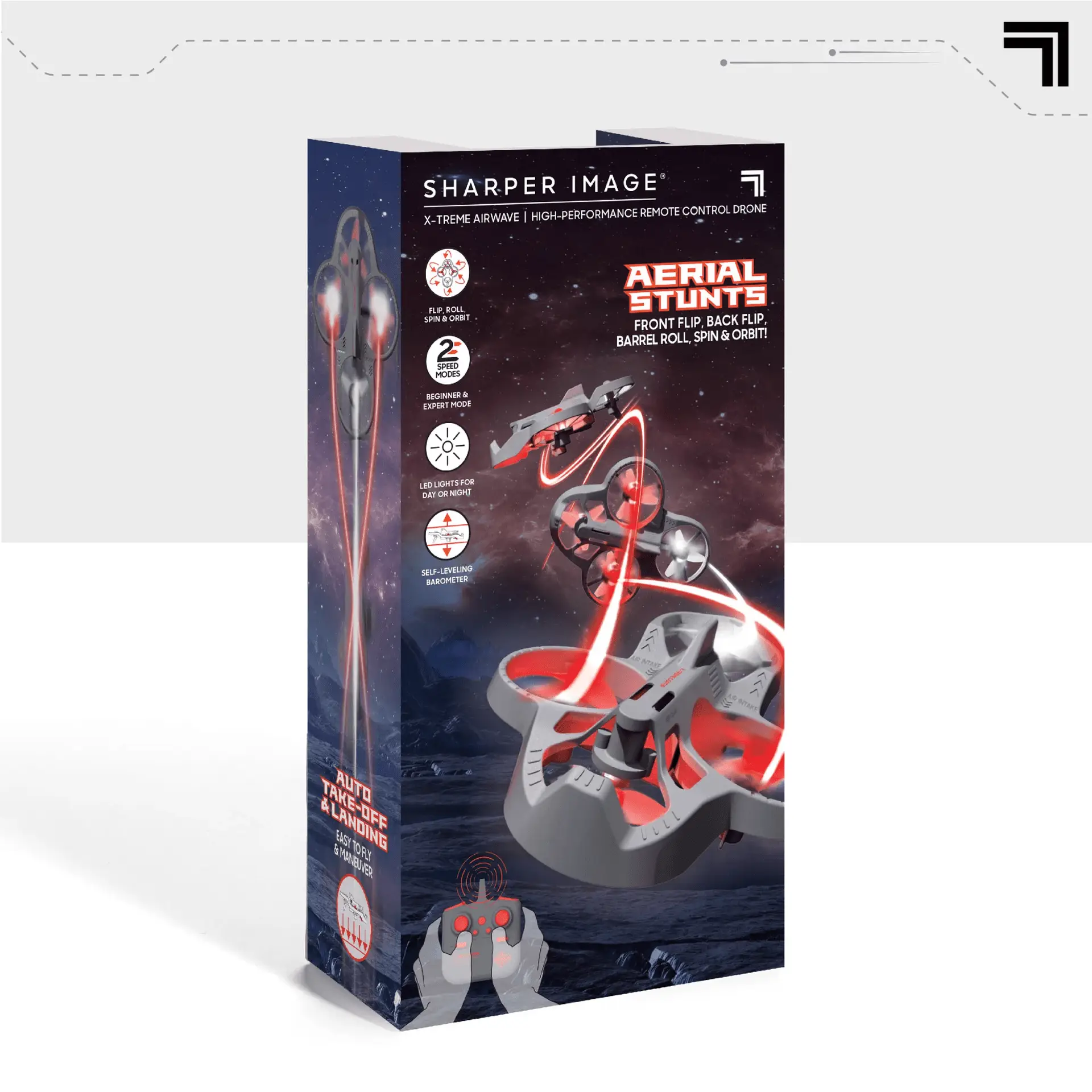 ® X-Treme Airwave Remote Control Drone, Gray, 4.19 in X 3.44 In - Image 8