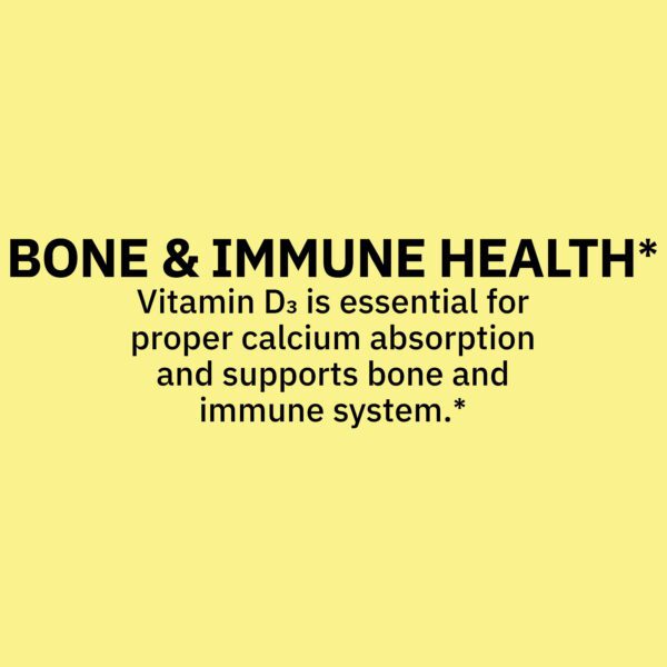 Adult Vitamin D3 Gummies for Bone and Immune Health, 50Mcg, Assorted Fruit, 160 Count - Image 5