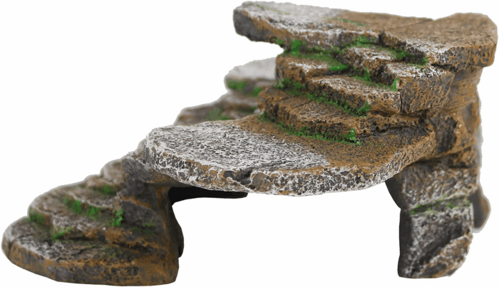 Reptology Shale Scape Step Ledge & Cave Hideout – Basking Area - Decorative Resin for Aquariums & Terrariums – Great for Reptiles, Amphibians, and Fish – Medium - Image 6