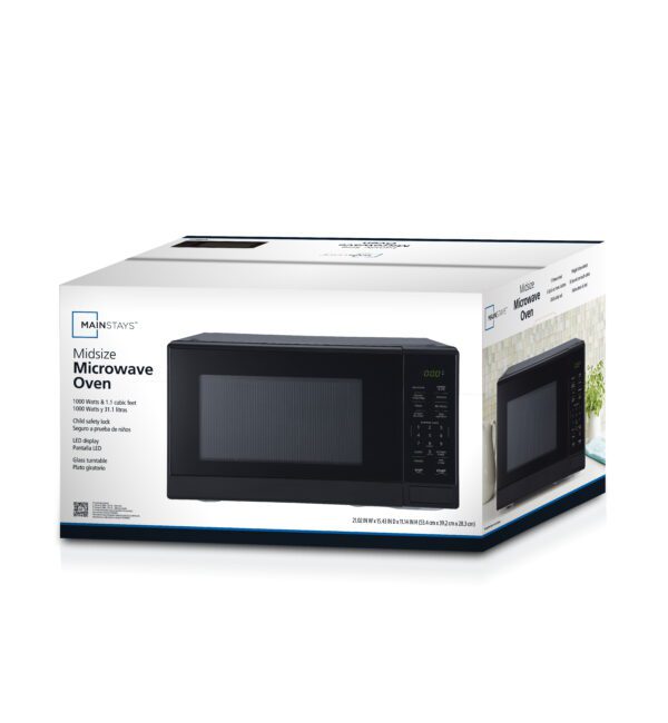 1.1 Cu. Ft Microwave Oven in Black - Image 6