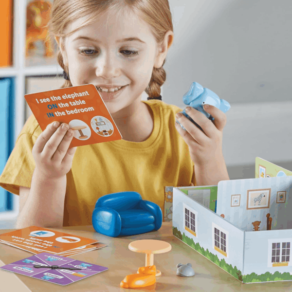 Elephant in the Room Positional Word Activity Set, Educational Games, Sight Word Games, Board Games for Kids, Ages 4+, Birthday Gifts for Boys and Girls - Image 2
