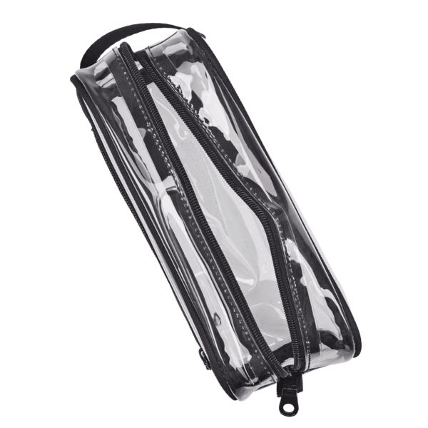 Transparent PVC with Black Webbed Handle & Piping with Easy Access Side Pocket - Image 5