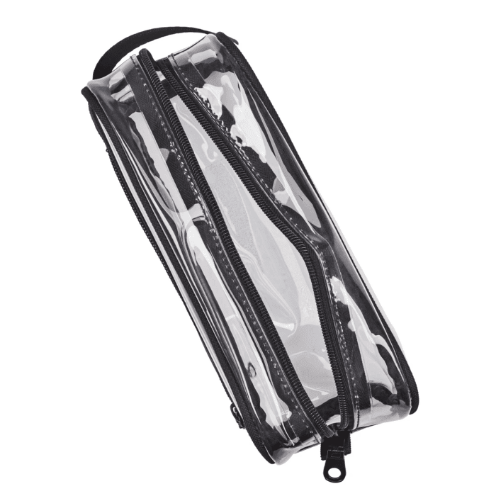 Transparent PVC with Black Webbed Handle & Piping with Easy Access Side Pocket - Image 5