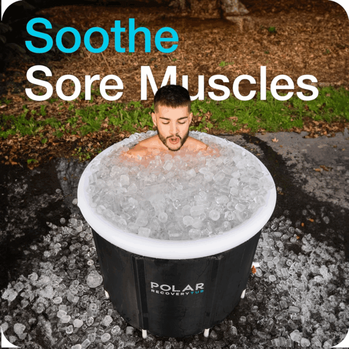 Polar Ice Bath Recovery Tub / 370L Portable Ice Bath for Cold Water Therapy Training/An Ice Bathtub for Athletes - Adult Spa for Ice Baths and Soaking - Outdoor Cold Plunge Tub (Black) - Image 6