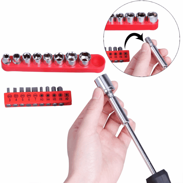 148 Piece Automotive and Household Tool Set Perfect for Car Enthusiasts and DIY Home Repairs - Image 5
