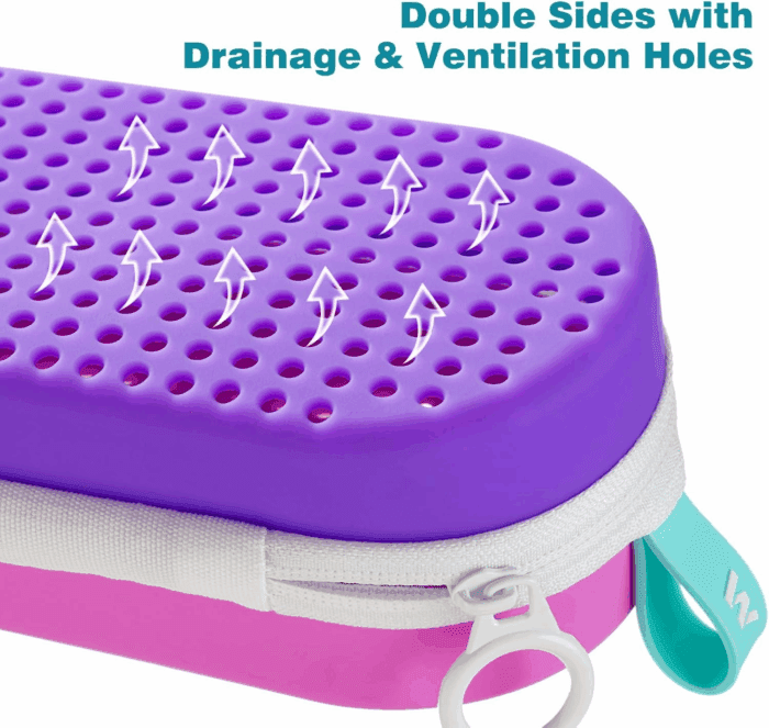 Swim Goggle Case for Swimming Goggles, Silicone Protective Cases with Drain Hole for Goggles - Image 4
