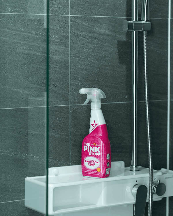 - the Pink Stuff - Miracle Bathroom Foam Cleaner 750Ml - Baths, Tiles, Soap Scum, Limescale, Streak Free - Image 9
