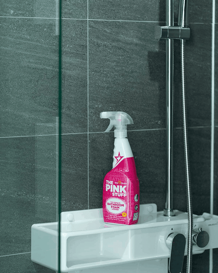 - the Pink Stuff - Miracle Bathroom Foam Cleaner 750Ml - Baths, Tiles, Soap Scum, Limescale, Streak Free - Image 9
