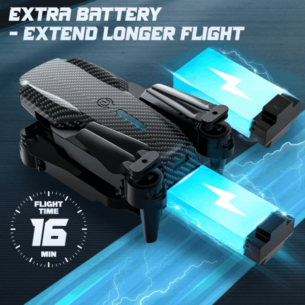 Drone with 1080P Camera for Adults,  Foldable FPV RC Quadcopter, with Gestures Selfie, One Key Start/Land, 3D Flips, 2 Batteries, RC Drones for Adults - Image 7