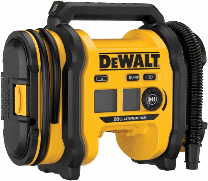 20V MAX Tire Inflator, Compact and Portable, Automatic Shut Off, LED Light, Bare Tool Only (DCC020IB)
