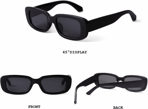 Rectangle Sunglasses for Women Retro Driving Glasses 90’S Vintage Fashion Narrow Square Frame UV400 Protection - Image 2