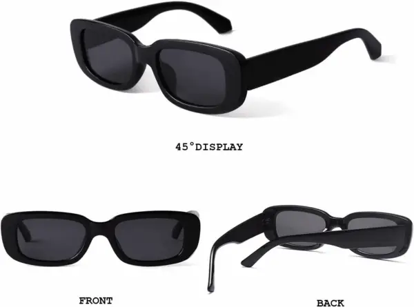 Rectangle Sunglasses for Women Retro Driving Glasses 90’S Vintage Fashion Narrow Square Frame UV400 Protection - Image 2