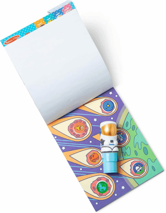 Sticker WOW!™ 24-Page Activity Pad and Sticker Stamper, 300 Stickers, Arts and Crafts Fidget Toy Collectible Character – Astronaut - FSC Certified - Image 4
