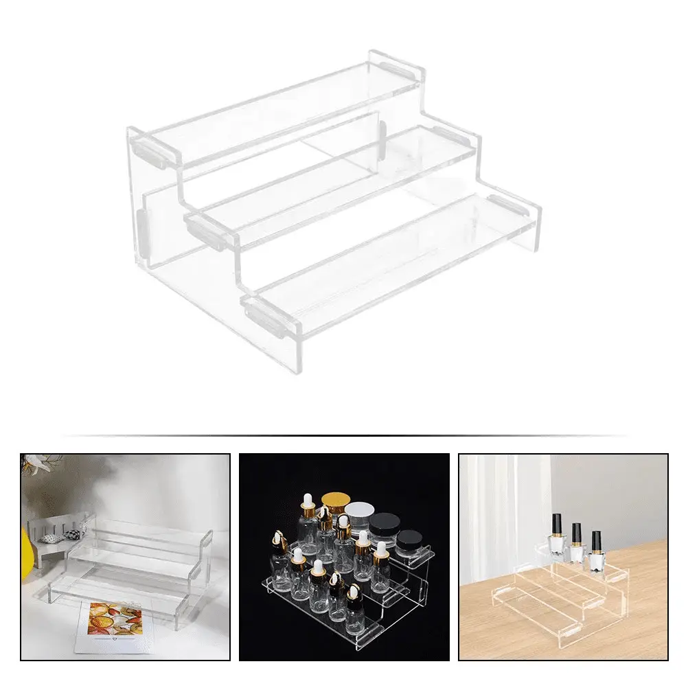 Acrylic Display Stand Storage Shelves Storage Shelf Perfume Stand Organizer for Dresser Comfier Tidy Storage Container - Image 5