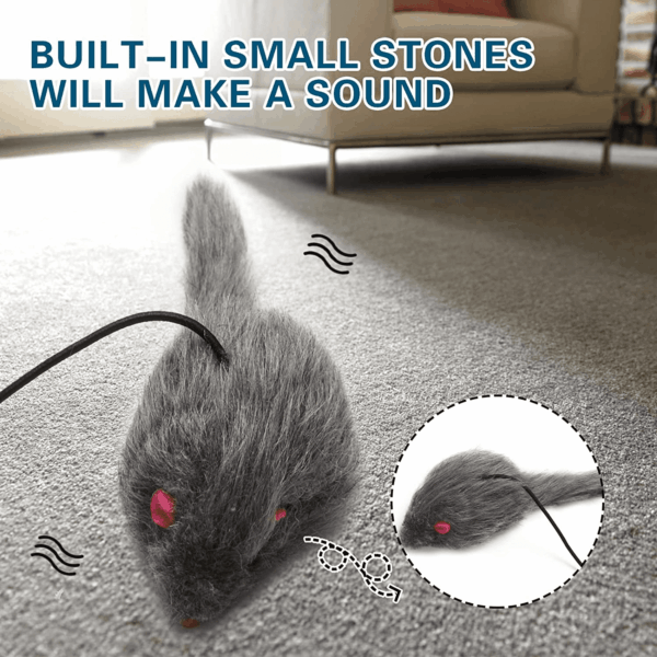 Interactive Cat Feather Toys,Retractable Teaser Toy ，Hanging Interactive Toys for Indoor Cats Kitten Play Chase Exercise, Kitten Mental Exercise Toys (1 Pack) - Image 3