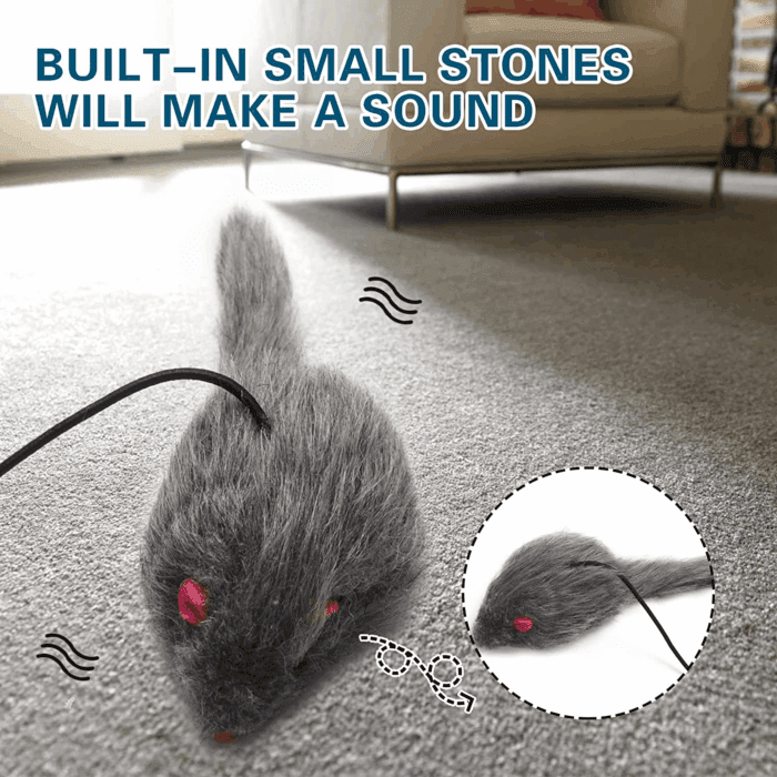 Interactive Cat Feather Toys,Retractable Teaser Toy ，Hanging Interactive Toys for Indoor Cats Kitten Play Chase Exercise, Kitten Mental Exercise Toys (1 Pack) - Image 3