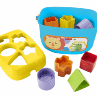 Baby’S First Blocks Shape Sorting Toy with Storage Bucket, 12 Pieces - Image 3