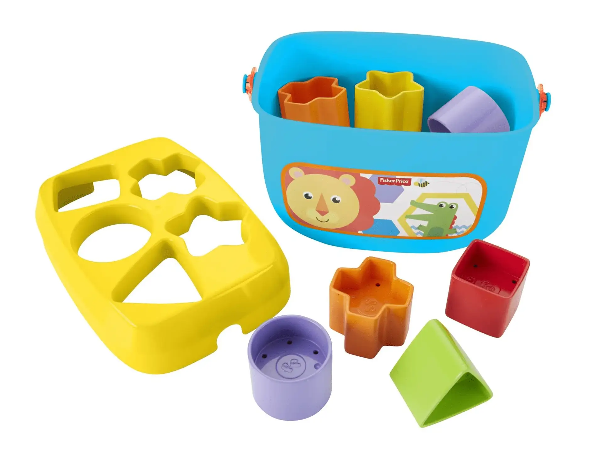 Baby’S First Blocks Shape Sorting Toy with Storage Bucket, 12 Pieces - Image 3