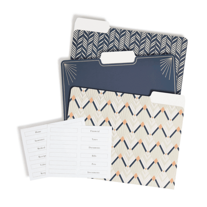 Decorative File Folders, 9 Count, Midnight Blossom, 1/3-Cut Tabs, Letter Size - Image 11