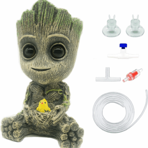 Aquarium Groot Air Bubbler Decorations Fish Tank Air Stone Set
