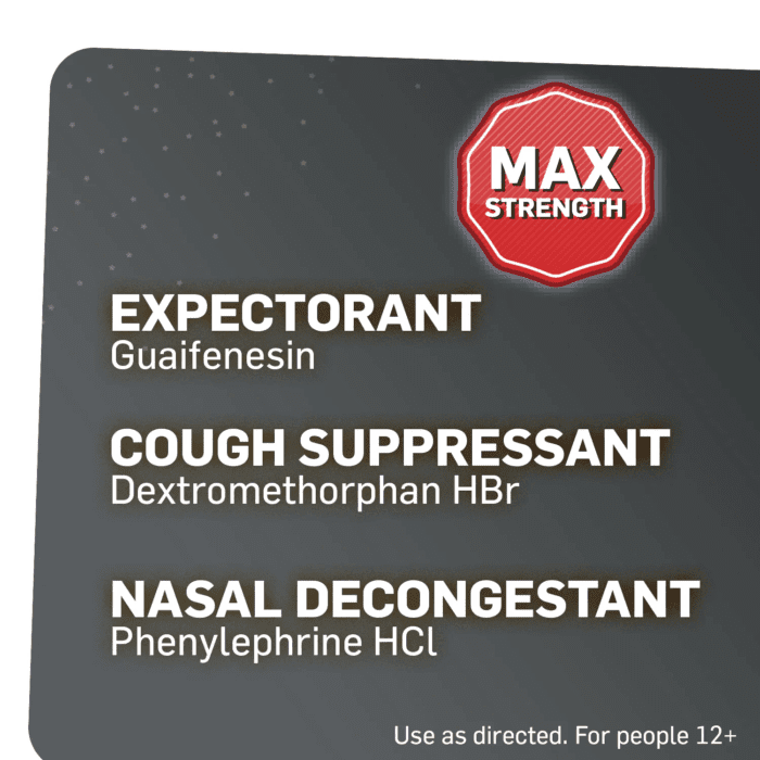 Max Action Severe Nasal Congestion & Cough Liquid Cold Medicine, 6 Fl Oz - Image 4