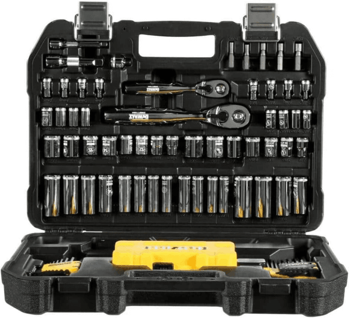 Mechanics Tools Kit and Socket Set, 1/4" & 3/8" Drive, SAE, 108-Piece (DWMT73801)
