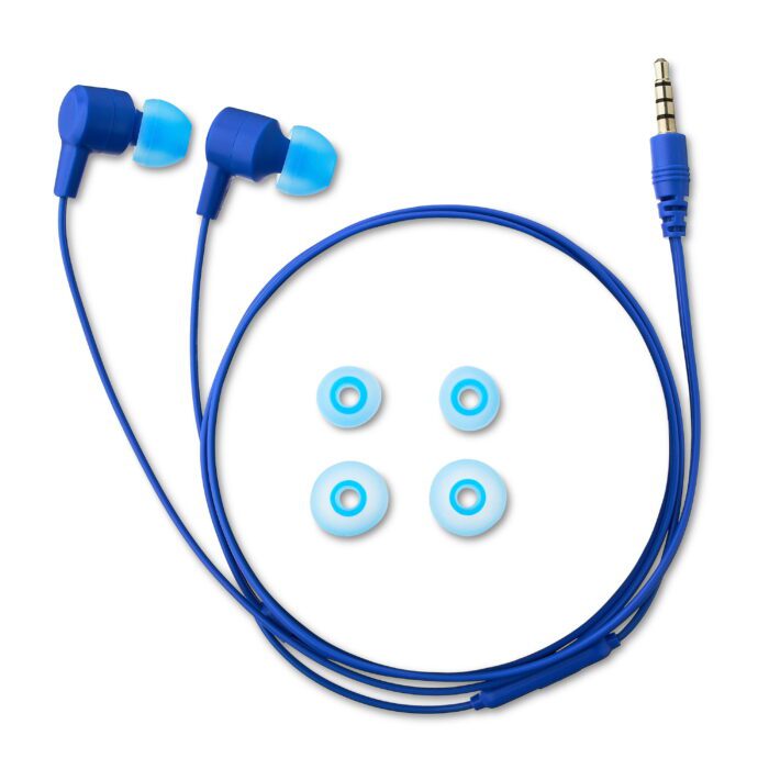 Earphones with Mic In-Ear Headphones, Blue - Image 5