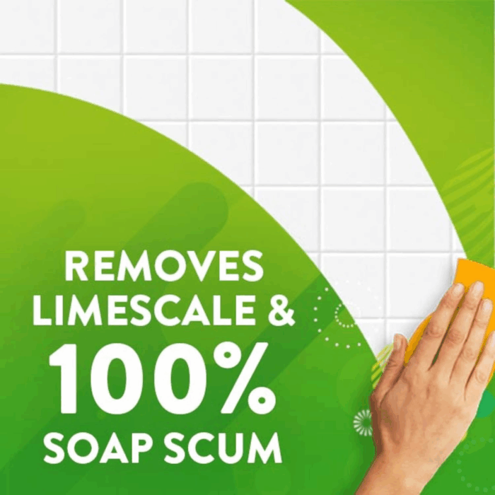 Mega Bathroom and Shower Cleaner Spray, Foaming Action Removes Limescale and Soap Scum, Rainshower Scent, 32Oz - Image 3