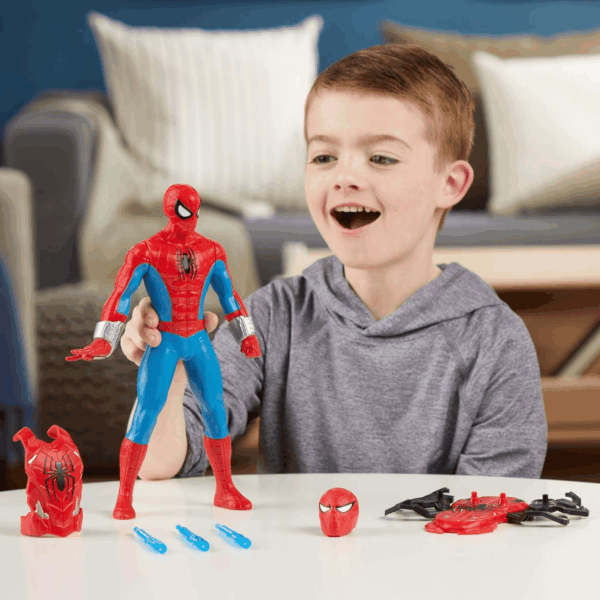 Spider-Man Thwip Blast Spider-Man Action Figure with Accessories, 11-Inch-Scale Super Hero Toys for Kids Ages 4 and Up - Image 3