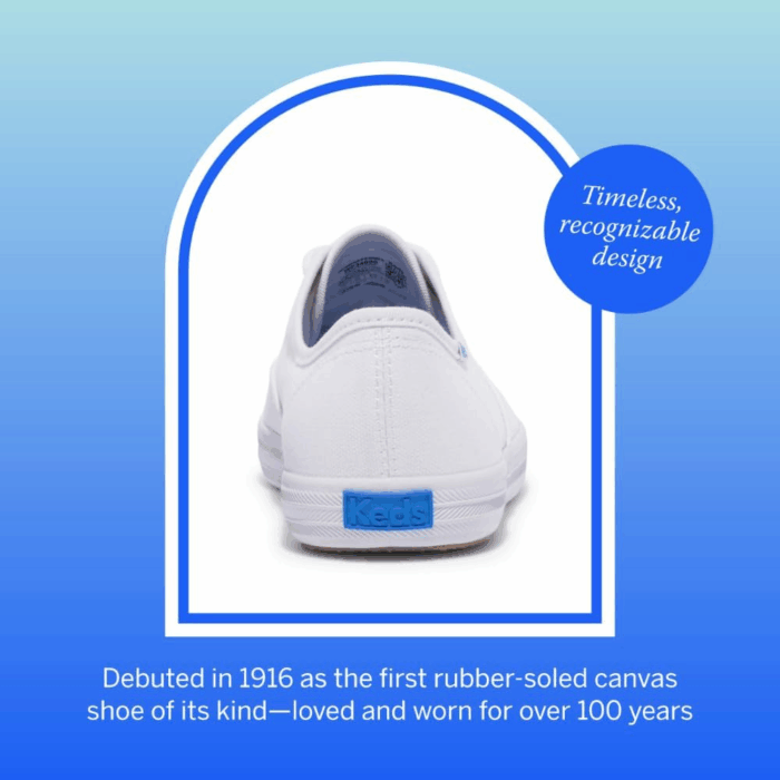 Women'S Champion Canvas Lace up Sneaker - Image 8