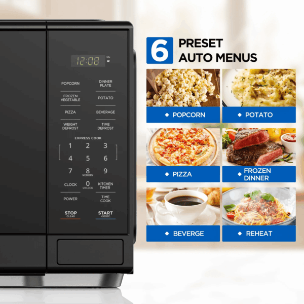 1.1 Cu. Ft Microwave Oven in Black - Image 2