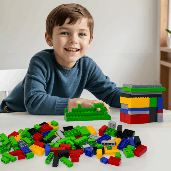 1000 Pieces Building Blocks, Bulk Classic Building Bricks Toy, Big Box of Basic Bricks, Compatible with Major Brands, Educational Construction Toys & Gifts for Kids 4+ - Image 2