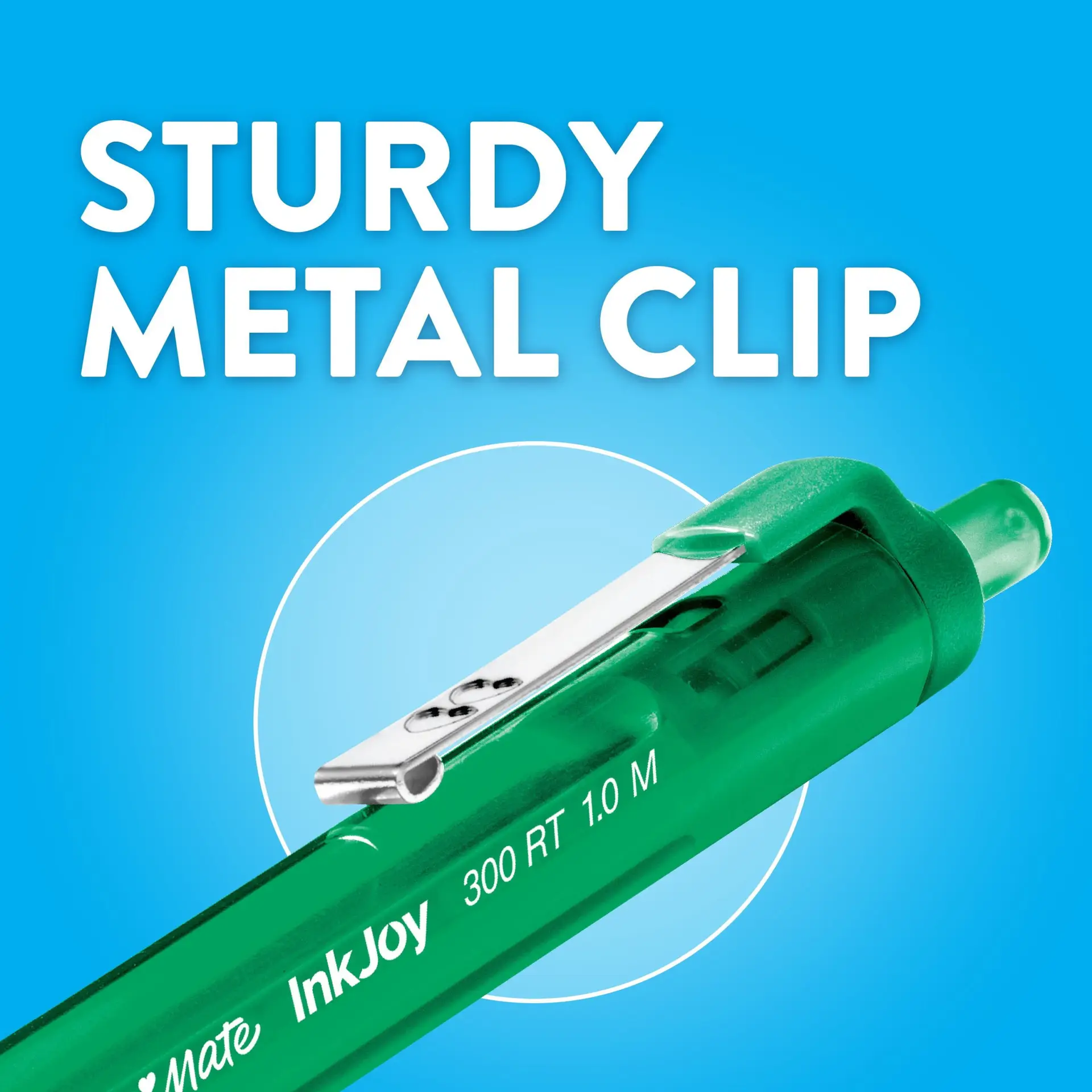 Inkjoy Retractable Ballpoint Pen, 1.0 Mm, Assorted Colors, 8 Count - Image 2