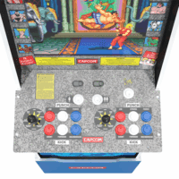 Street Fighter II Champion Edition Big Blue Arcade Machine with Stool - Image 7