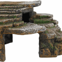 Reptology Shale Scape Step Ledge & Cave Hideout – Basking Area - Decorative Resin for Aquariums & Terrariums – Great for Reptiles, Amphibians, and Fish – Medium - Image 12