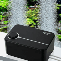 Aquarium Air Pump, Ultra-Quiet Powerful Fish Tank Bubbler Aerator 5W 4L/Min, Adjustable Dual Outlet Air Pump for Fish Tank 10-180 Gallon - Image 2