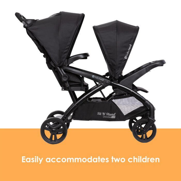 Sit N' Stand® Double 2.0 Stroller - Desert Tan - Image 4