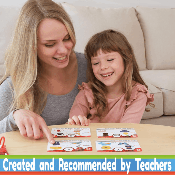 Phonics Flash Cards - Learn to Read in 20 Stages - Digraphs CVC Blends Long Vowel Sounds - Games for Kids Ages 4-8 Kindergarten First Second Grade Homeschool Educational Study Activity - Image 10