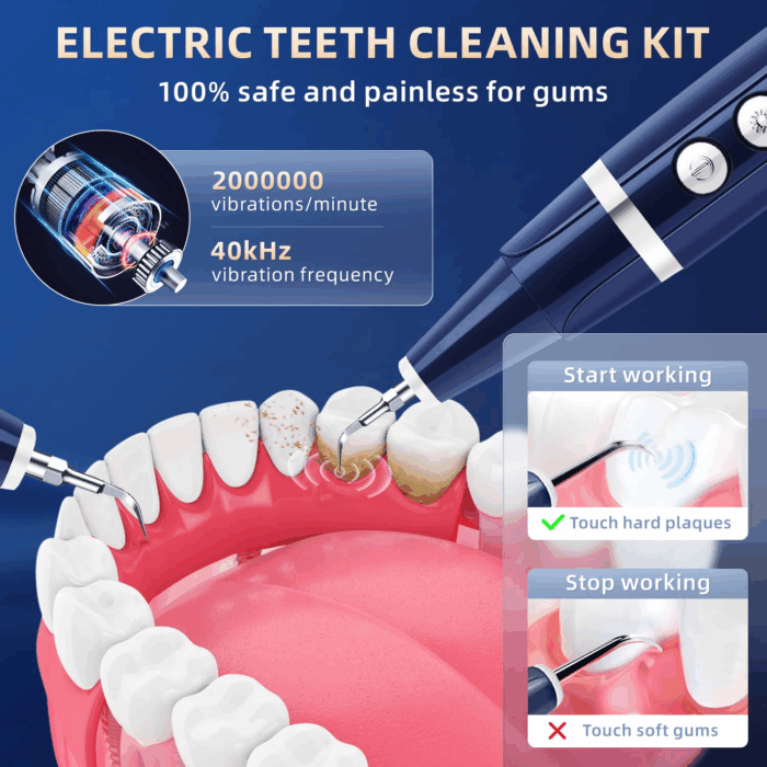 Plaque Remover for Teeth - Tartar Remover for Teeth, Dental Calculus Remover Teeth Cleaning Kit - Image 5