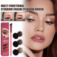 Home Eyebrow Care Kit 4D Laminated - Multifunctional Realistic Eyebrow Brush Kit, 4D Hair Stroke Brow Stamp Brush with Eyebrow Gel, for Drawing Brows Similar to 3D Natural Real Hair (Black) - Image 3