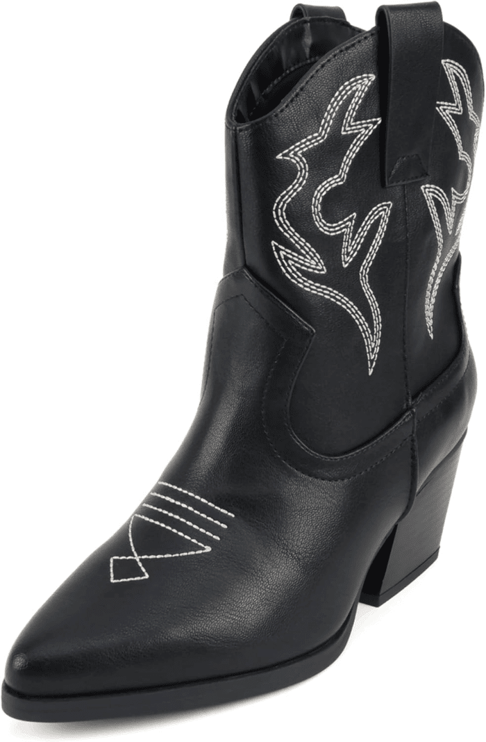 “BLAZING” ~ Women Western Bootie Pointe Toe with Low Heel (Wide Fit Available) - Image 2