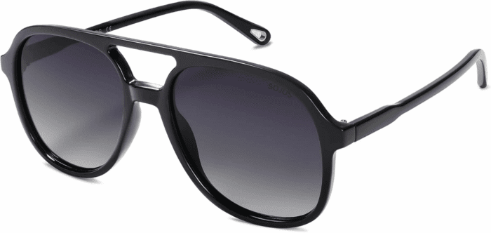 Retro Polarized Aviator Sunglasses for Women Men Classic 70S Vintage Trendy Square Aviators SJ2174